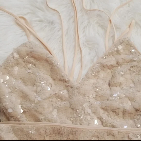 🌞 5 For $25 NWT Forever 21 Sequin Prom Dress Sz M - Picture 7 of 8